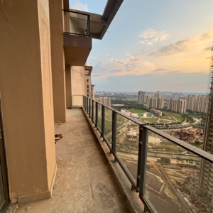 Balcony in 4 BHK Penthouse at Shalimar One World Belvedere Court 3, Malesemau – for Sale