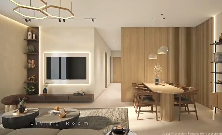 Living Room, hadapsar 2 Bedroom 710 Sq.Ft. Apartment In Hadapsar Pune 9408722