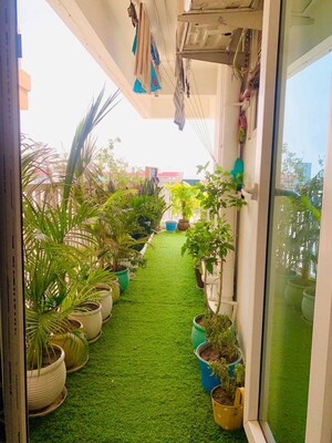 Balcony in 2 BHK Apartment at Divyansh Flora, Sector 16c Greater Noida – for Rent