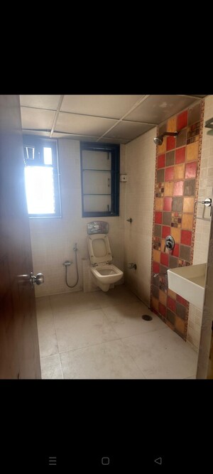 Bathroom in 3 BHK Apartment at Flower Valley Complex, Khopat – for Rent