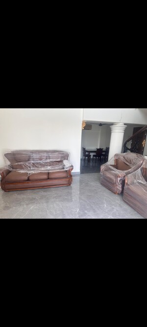 Living Room in 3 BHK Apartment at Flower Valley Complex, Khopat – for Rent