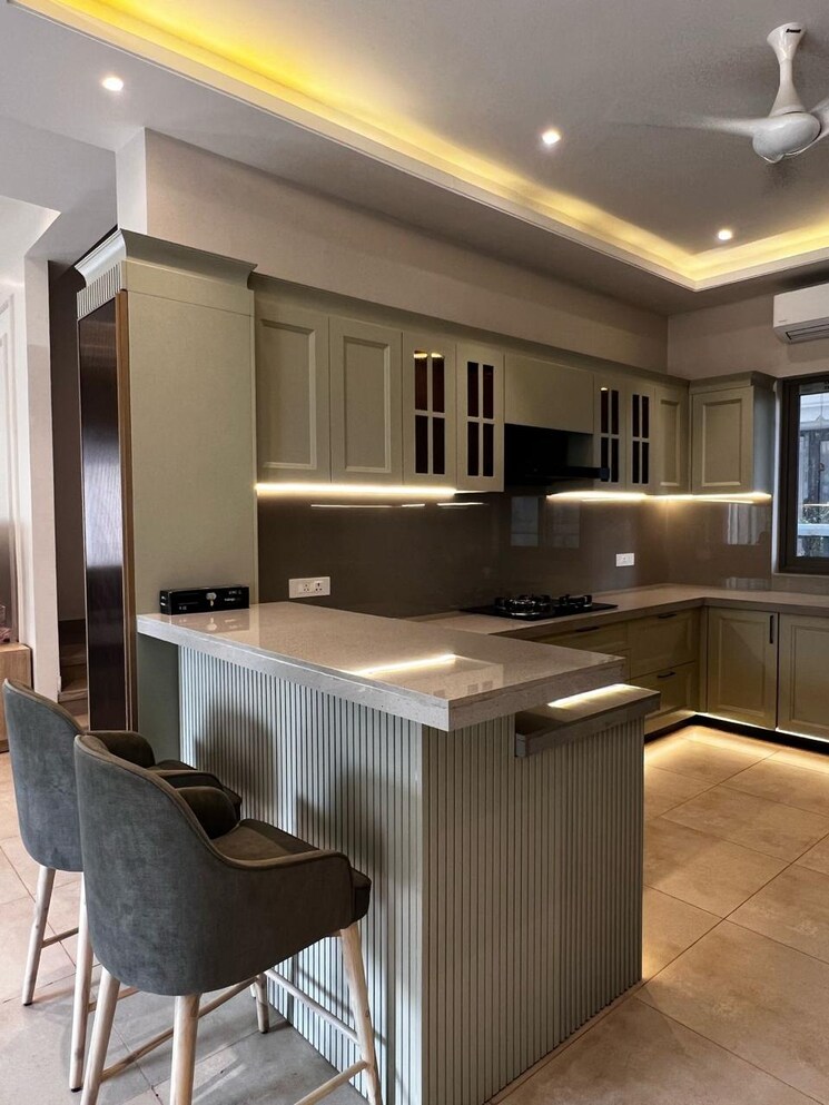 Kitchen, malcha marg 3 Bedroom 2705 Sq.Ft. Builder Floor In Malcha Marg Delhi 9409305