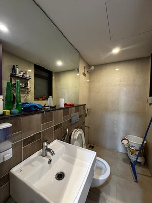 Bathroom in 1.5 BHK Apartment at Lodha Vivant, Ghodbunder Road – for Rent