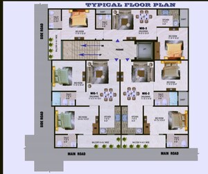 Floor Plan in 2 BHK Builder Floor at Noida Extension – for Sale
