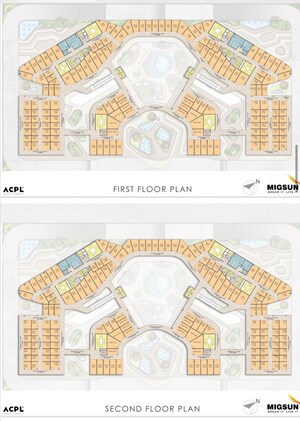 Floor Plan in  Shop at Migsun Alpha Central, Alpha Ii Greater Noida – for Sale