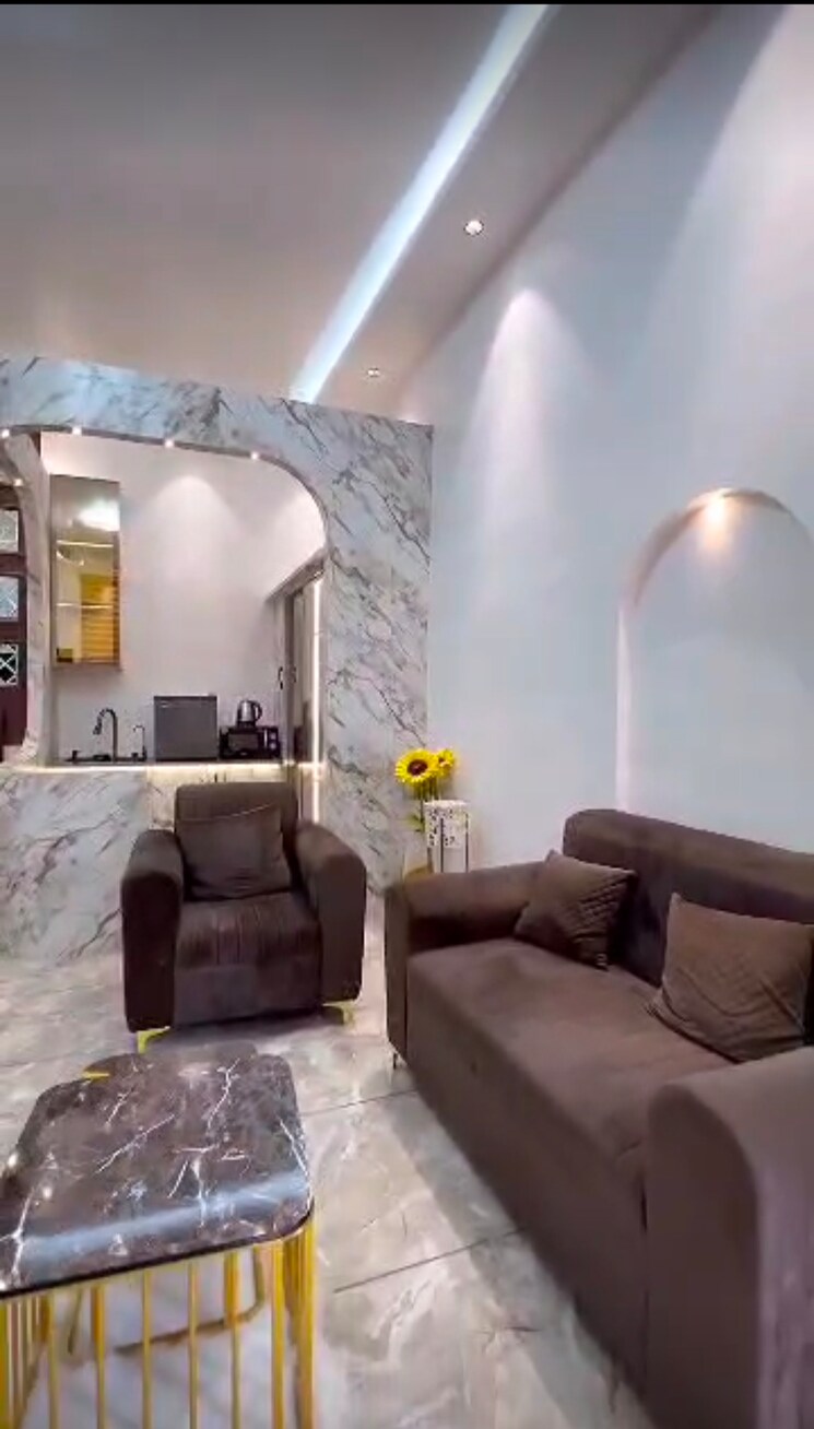 Living Room, concept-capital-the-core-mall Studio 666 Sq.Ft. Apartment In Crossing Republic Ghaziabad 9409803