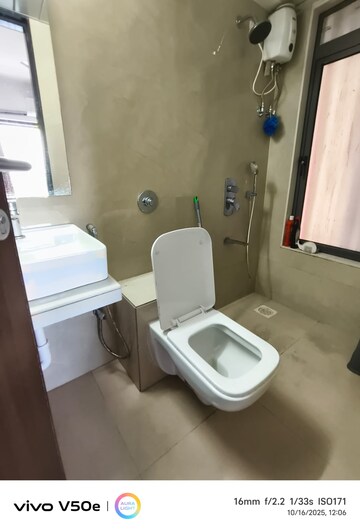 Bathroom in 1 BHK Apartment at DGS Sheetal Tapovan, Malad East – for Rent