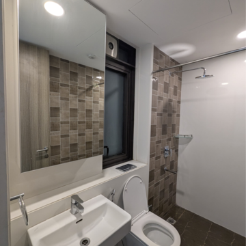 Bathroom in 3 BHK Apartment at Lodha Kiara, Worli – for Rent