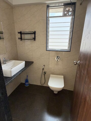 Bathroom in 1.5 BHK Apartment at RRB Satra Harmony, Chembur – for Rent