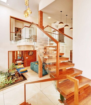 Staircase in 4 BHK Independent House at Gv Residency – for Sale