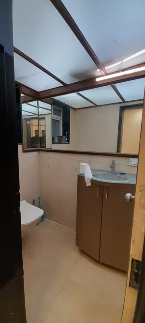 Attached Bathroom in 2 BHK Apartment at Chandak 34 Park Estate, Goregaon West – for Rent