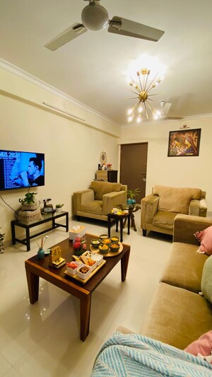 Living Room in 3 BHK Apartment at Chandak 34 Park Estate, Goregaon West – for Rent