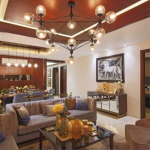 Living Room in 3 BHK Apartment at Raja Park – for Rent