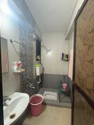 Attached Bathroom in 1 BHK Apartment at Vihang Valley Rio, Kasarvadavali – for Rent