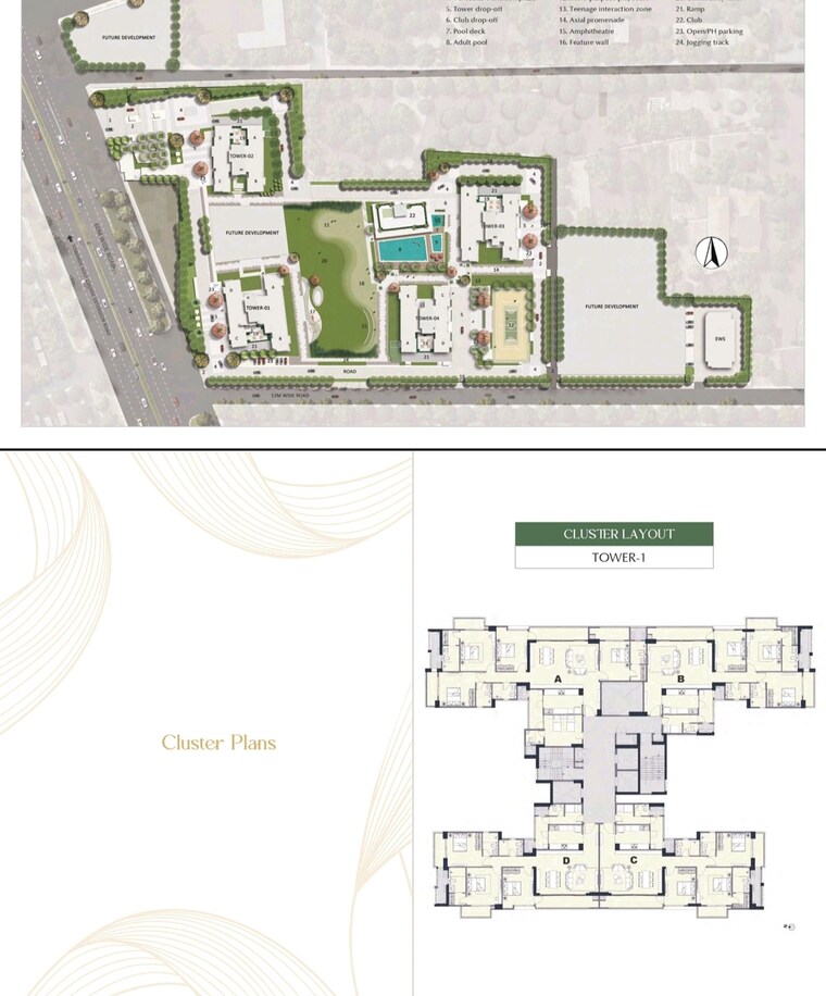 Floor Plan, emaar-urban-oasis 4 Bedroom 3040 Sq.Ft. Apartment In Sector 62 Gurgaon 9411316