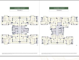 Floor Plan in 4 BHK Apartment at Emaar Urban Oasis, Sector 62 – for Sale