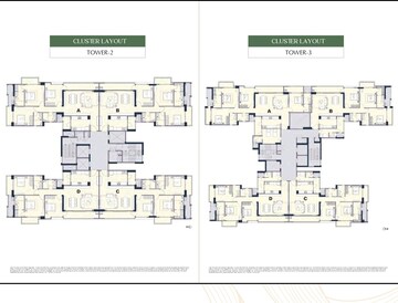 Floor Plan in 4 BHK Apartment at Emaar Urban Oasis, Sector 62 – for Sale