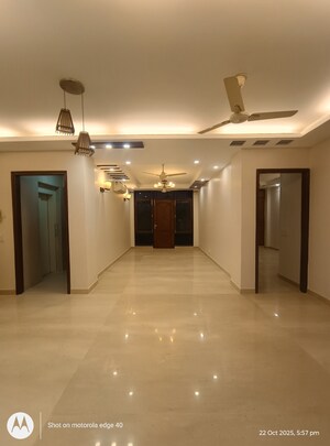 Living Room in 3 BHK Builder Floor at Shivalik Colony – for Rent