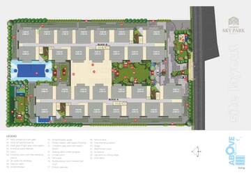 Master Plan in 4 BHK Apartment at Om Sree Skypark, Kompally – for Sale