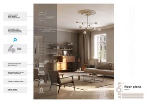 Living Room in 4 BHK Apartment at Om Sree Skypark, Kompally – for Sale