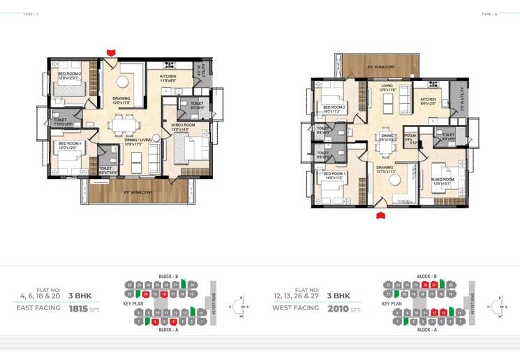 Floor Plan, om-sree-skypark 4 Bedroom 2600 Sq.Ft. Apartment In Kompally Hyderabad 9411909