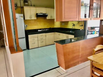 Kitchen in 3 BHK Apartment at Senapati Bapat Road – for Rent