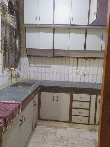 Kitchen in 2 BHK Builder Floor at Chittaranjan Park – for Rent