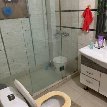 Bathroom in 3 BHK Builder Floor at Malviya Nagar – for Rent