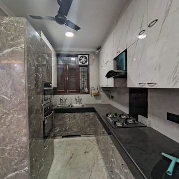 Kitchen in 3 BHK Builder Floor at Malviya Nagar – for Rent