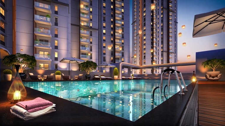 Swimming Pool, ramky-one-odyssey 3 Bedroom 1750 Sq.Ft. Apartment In Narsingi Hyderabad 9412091