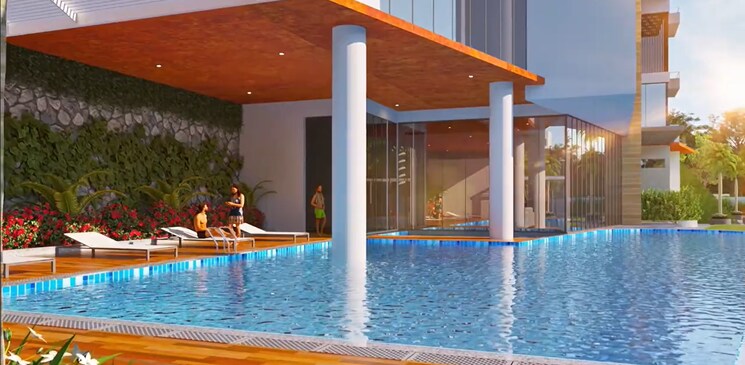 Swimming Pool, hallmark-skyrena 2 Bedroom 1325 Sq.Ft. Apartment In Narsingi Hyderabad 9412125