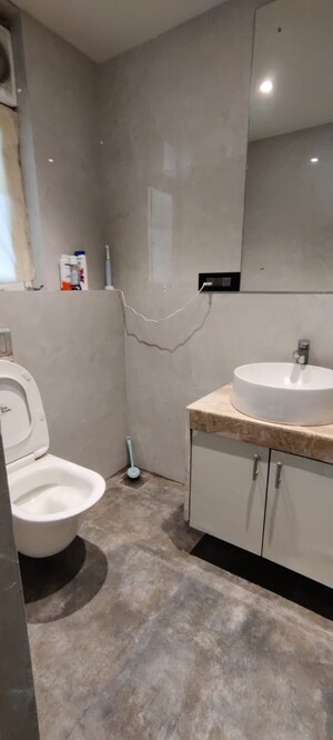 Bathroom in 3 BHK Apartment at Enpar Lotus Residency, Lower Parel – for Rent