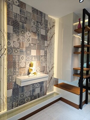 Balcony in 3.5 BHK Apartment at Prestige High Fields, Gachibowli – for Rent