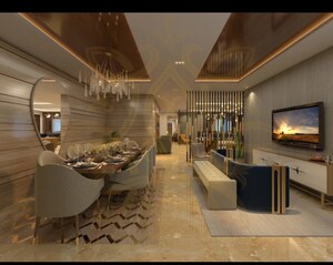 Living Room in 4 BHK Apartment at DLF The Arbour, Sector 63 – for Sale