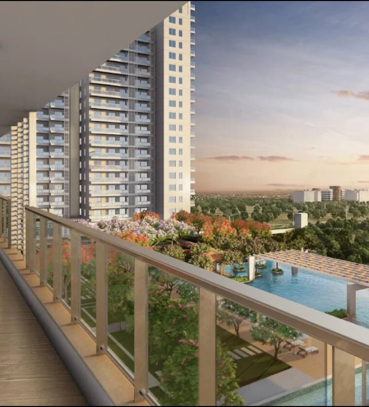 Balcony, dlf-the-arbour 4 Bedroom 3900 Sq.Ft. Apartment In Sector 63 Gurgaon 9412245