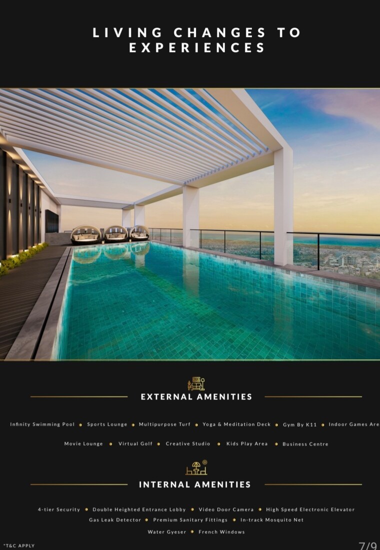 Swimming Pool, esto-arkis 1 Bedroom 519 Sq.Ft. Apartment In Versova Mumbai 9412594