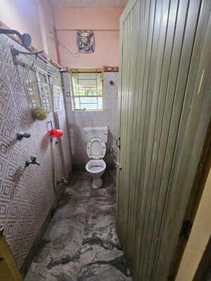 Bathroom in 3 BHK Apartment at Garia – for Sale