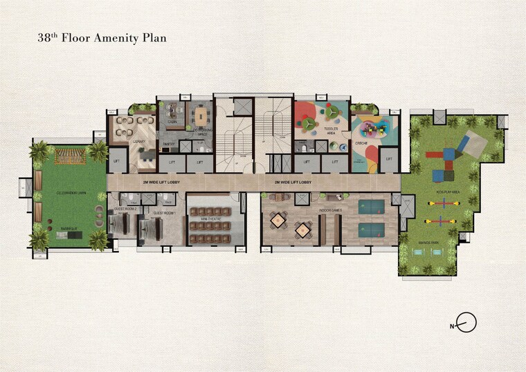 Master Plan, ravi-the-gateway 2 Bedroom 698 Sq.Ft. Apartment In Kandivali West Mumbai 9412801