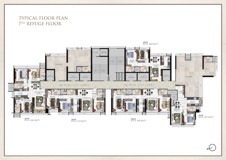 Master Plan, ravi-the-gateway 2 Bedroom 698 Sq.Ft. Apartment In Kandivali West Mumbai 9412801