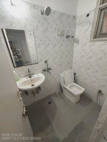 Bathroom in 2 BHK Builder Floor at Saket – for Rent