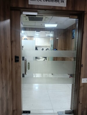 Bathroom in  Office Space at Akshar Business Park, Vashi Sector 19f – for Rent