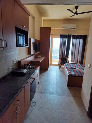 Kitchen in 1 BHK Apartment at Paramount Golfforeste, Zeta I Greater Noida – for Rent