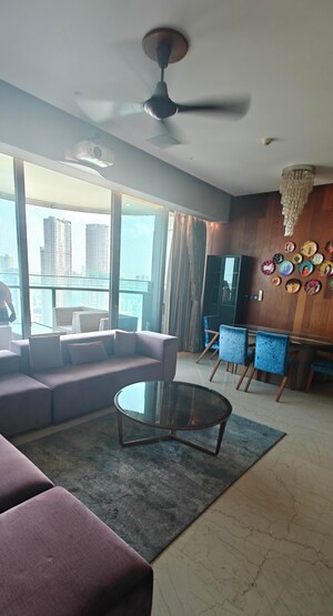 Living Room in 3 BHK Apartment at Omkar 1973, Worli – for Rent