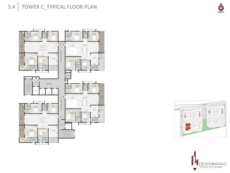 Floor Plan, namishree-vrindavan 2 Bedroom 1475 Sq.Ft. Apartment In Kondapur Hyderabad 9412955