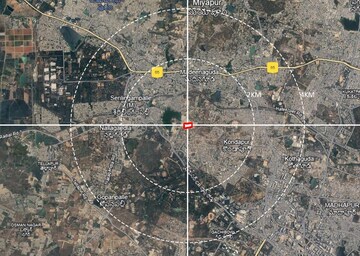 2 BHK Apartment – Map Location View at Namishree Vrindavan, Kondapur - for Sale