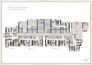 Floor Plan in 2 BHK Apartment at Ravi The Gateway, Kandivali West – for Sale
