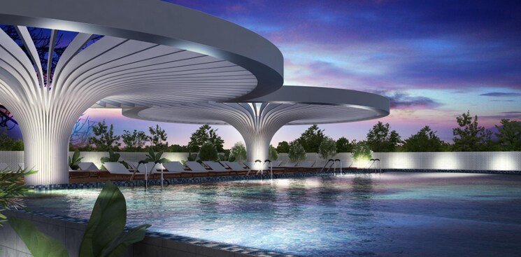 Swimming Pool, namishree-vrindavan 3 Bedroom 2190 Sq.Ft. Apartment In Kondapur Hyderabad 9413064