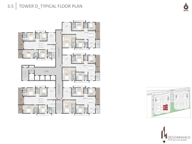 Floor Plan, namishree-vrindavan 4 Bedroom 2790 Sq.Ft. Apartment In Kondapur Hyderabad 9413125