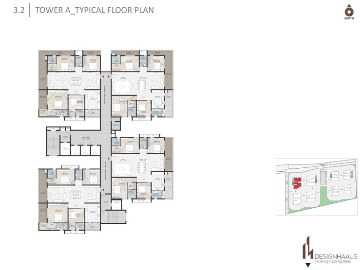 Floor Plan, namishree-vrindavan 4 Bedroom 2790 Sq.Ft. Apartment In Kondapur Hyderabad 9413125