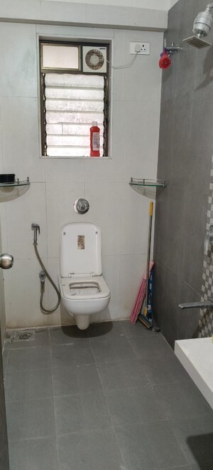 Bathroom in 4 BHK Apartment at Harmony Signature Towers, Owale – for Rent